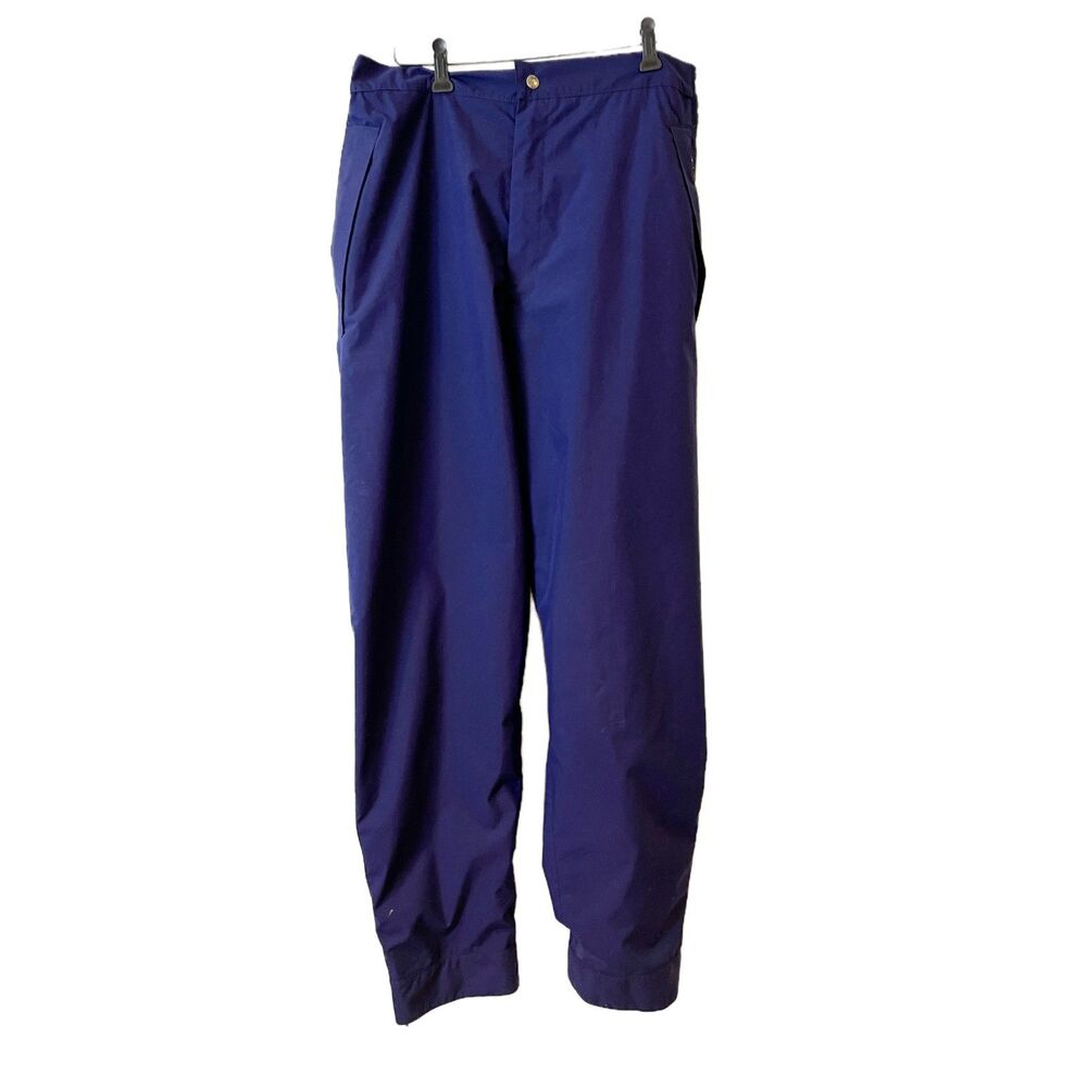 Ashworth Golf Blue Over Pants Weather Resistant Large Pull On Rain Gear